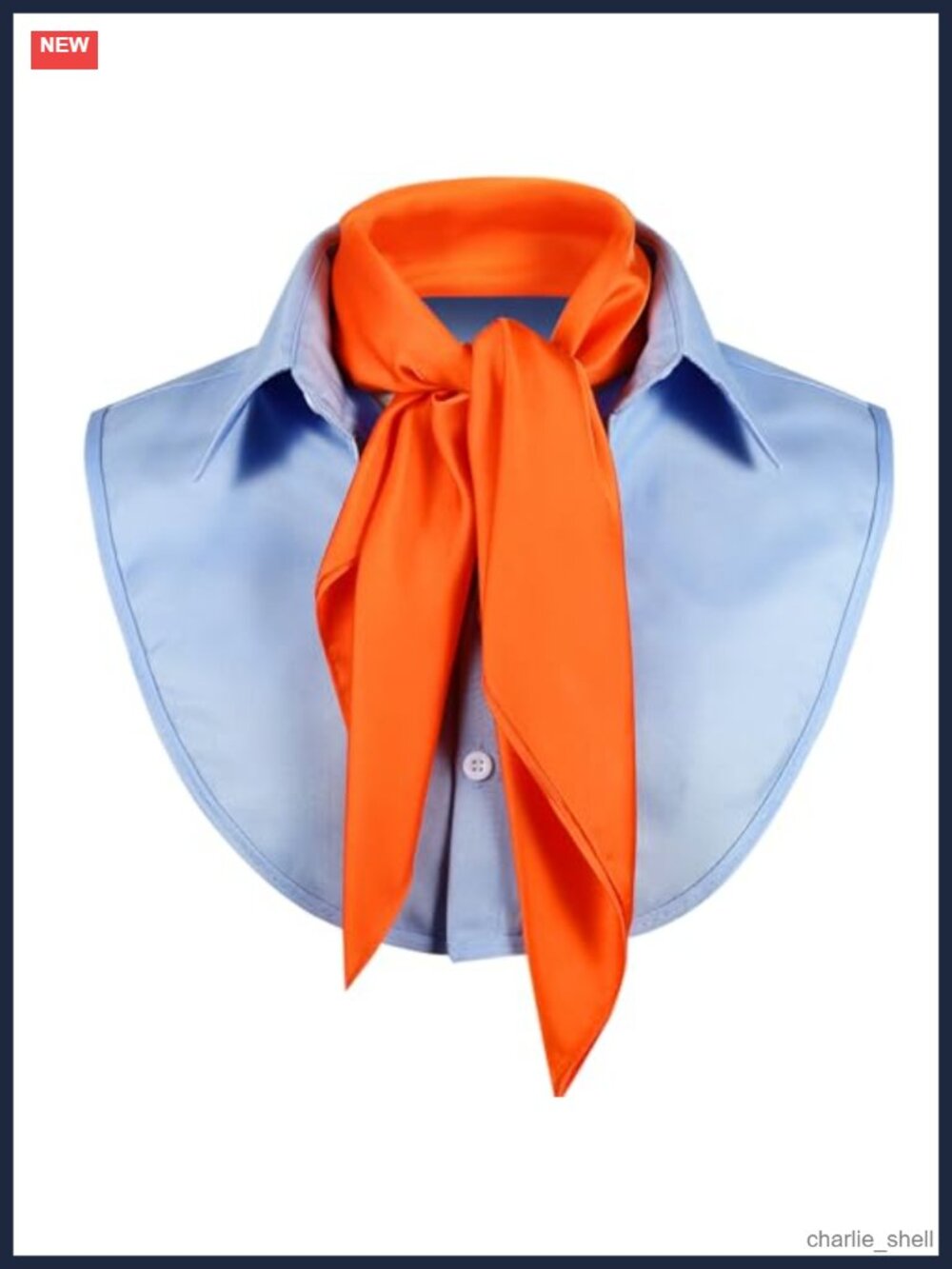Halloween Costume Detachable Collar Scarf Set 2 Pc Faux Collar Neck Scarf